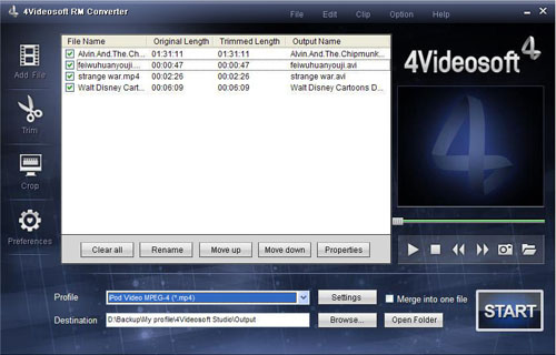 4Videosoft RM 変換 - ファイルをロードする
