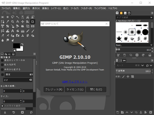GIMPでDDSファイルを開く
