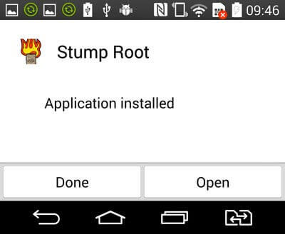 Stump rootをインストール