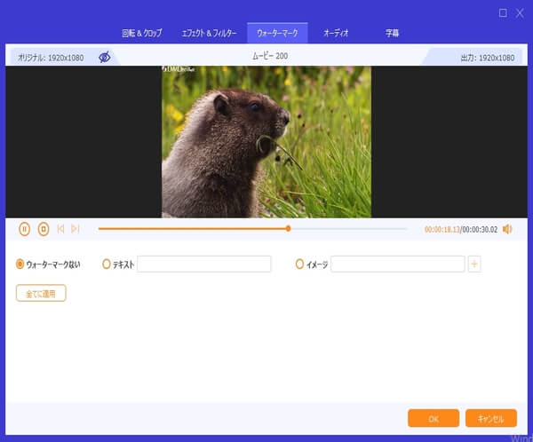 ウォーターマーク追加