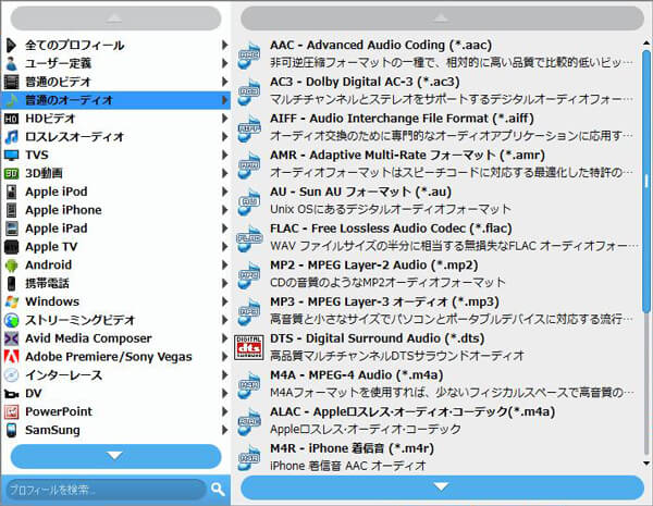 出力音声形式