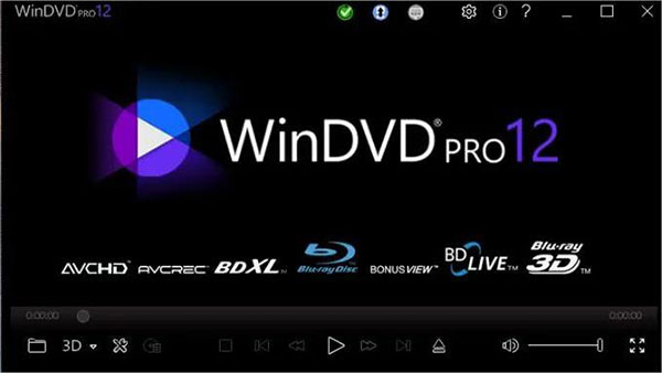 WinDVDでブルーレイディスクを再生