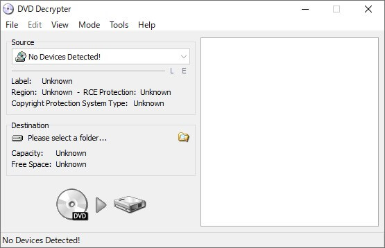 DVD DecrypterでDVDをISOに変換