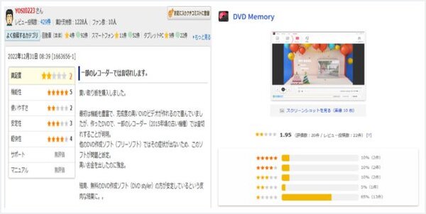 DVD Memoryの評価