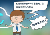 iCloud復元が終わらない