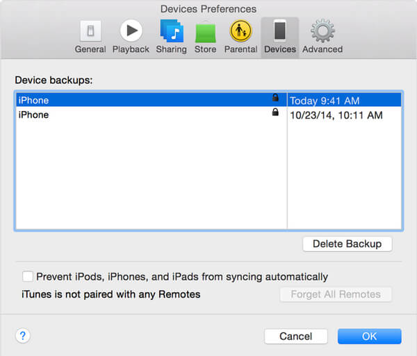 Check if iTunes Encrypted